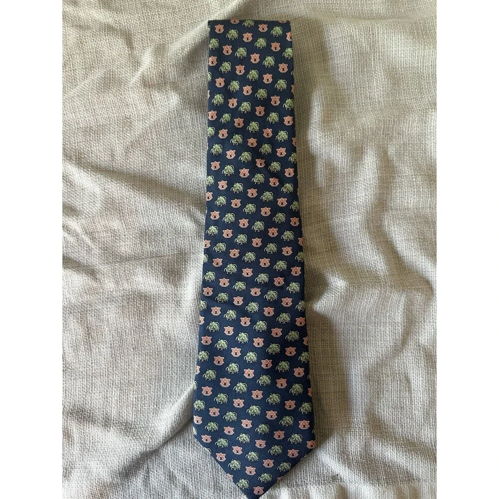 Vineyard Vines Auburn Tigers Tie Navy AU Toomer’s Oaks College Necktie